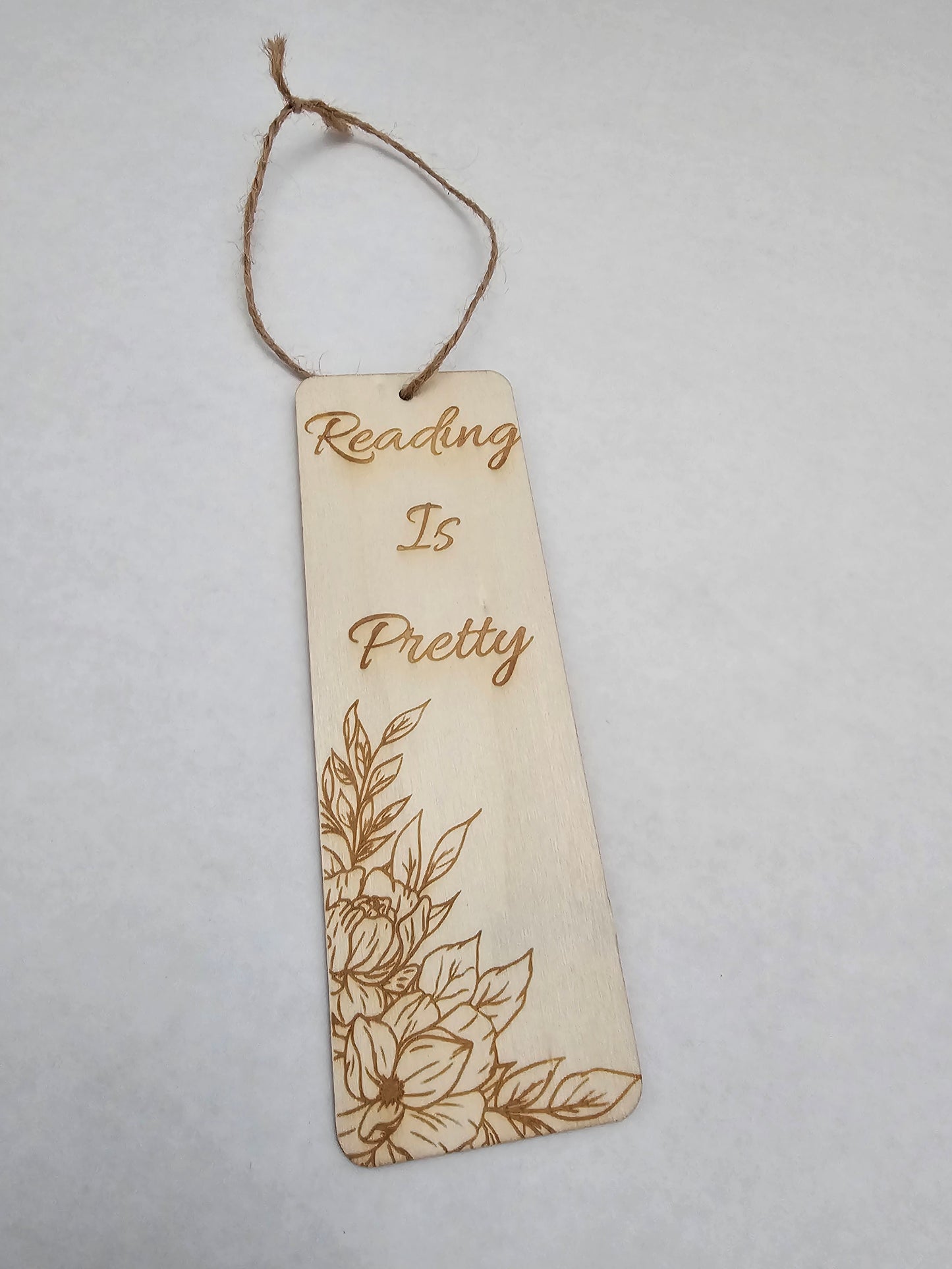 Custom Laser Engaved Wooden Bookmark - made to your design! Makes a great gift for someone special or a book club!